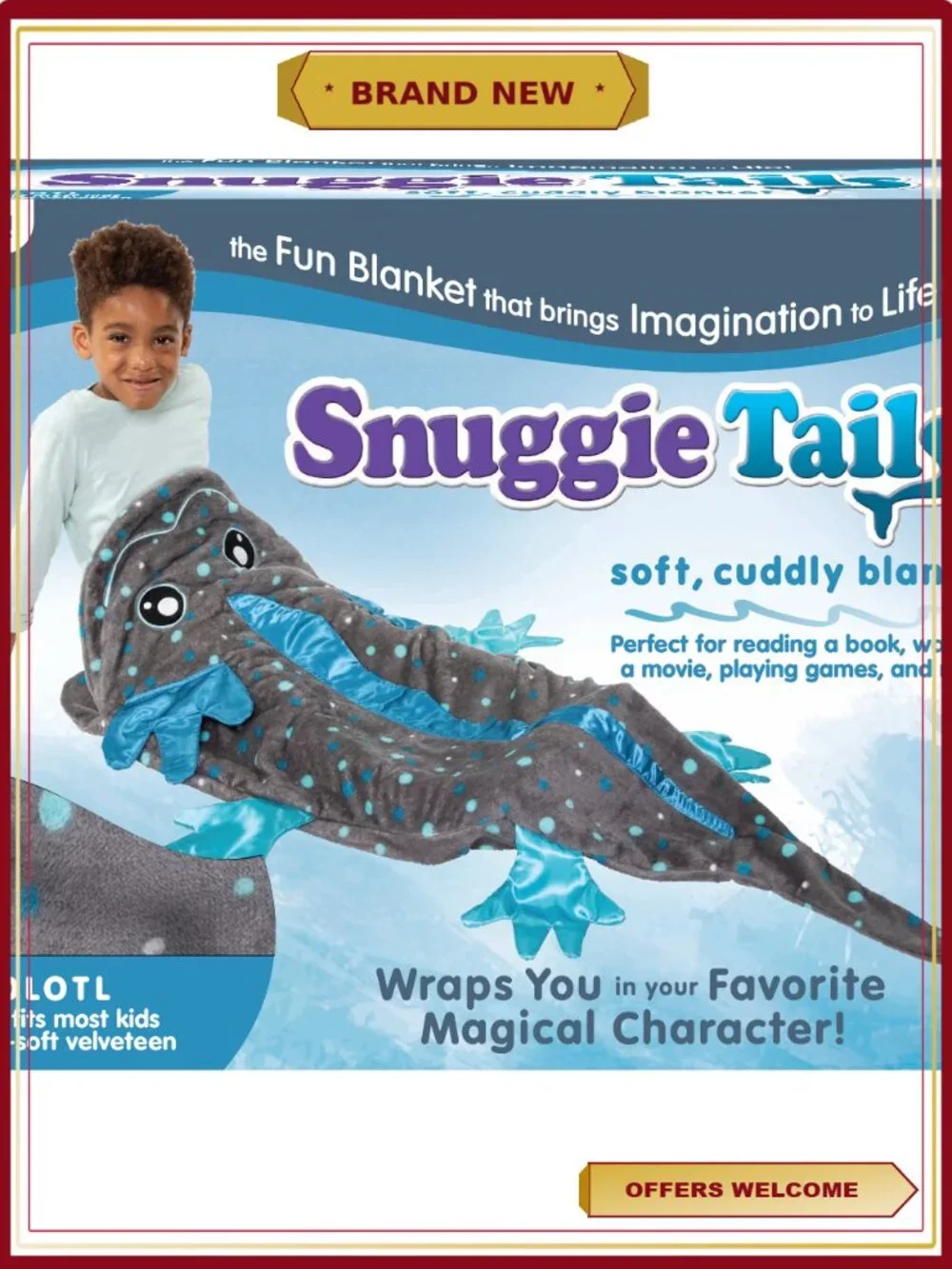 Wearable Blanket with Sleeves Super Soft Fleece Snuggie Tails
